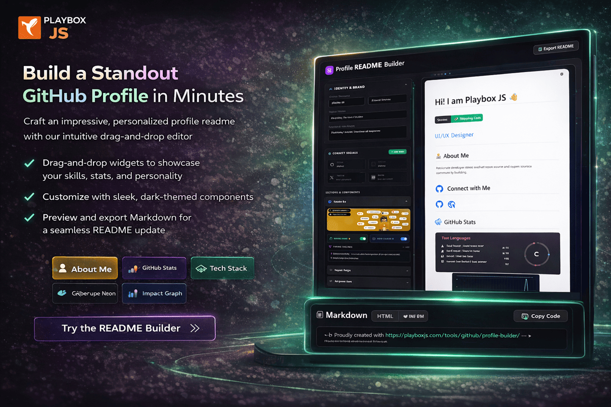 GitHub README Builder Interface